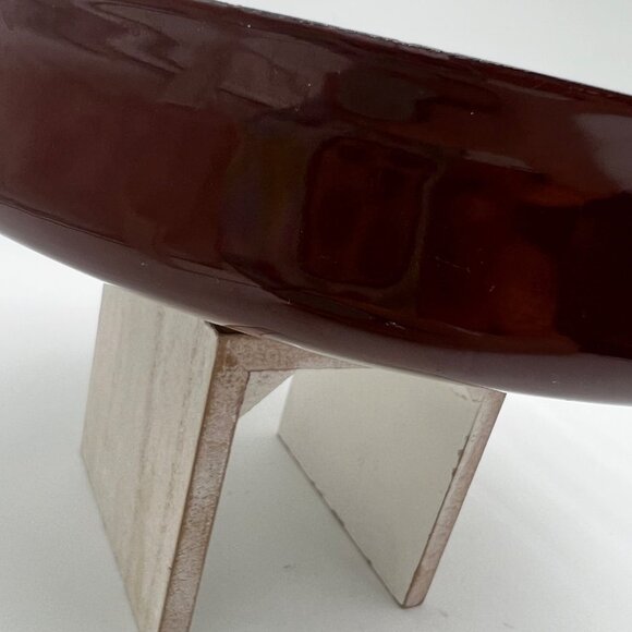 Dansk Købenstyle Vintage France Enamel Paella Pan BROWN 10 inches - Picture 3 of 10